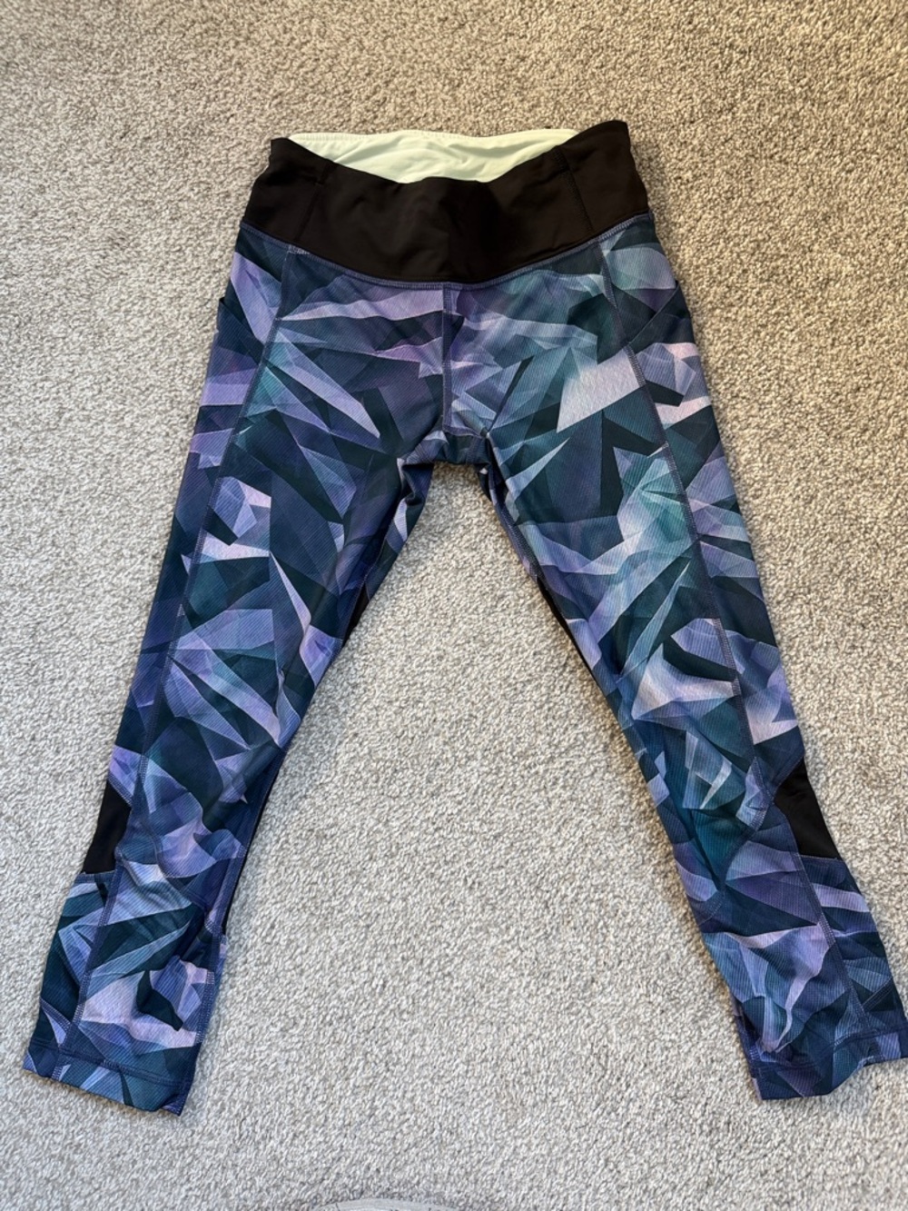 lululemon athletica Girls' Geometric Print Leggings in Purple and Blue
